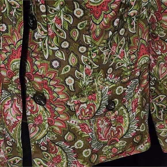 Charter Club green and‎ pink bomber jacket blazer plus size 1X - Picture 5 of 6